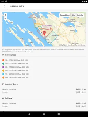 Pizzeria Gušti android App screenshot 0